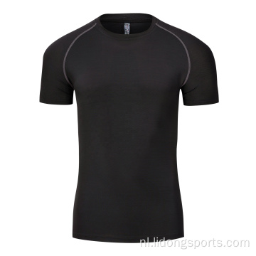 Groothandel volwassen fitness Sport Men T-shirt met korte mouwen